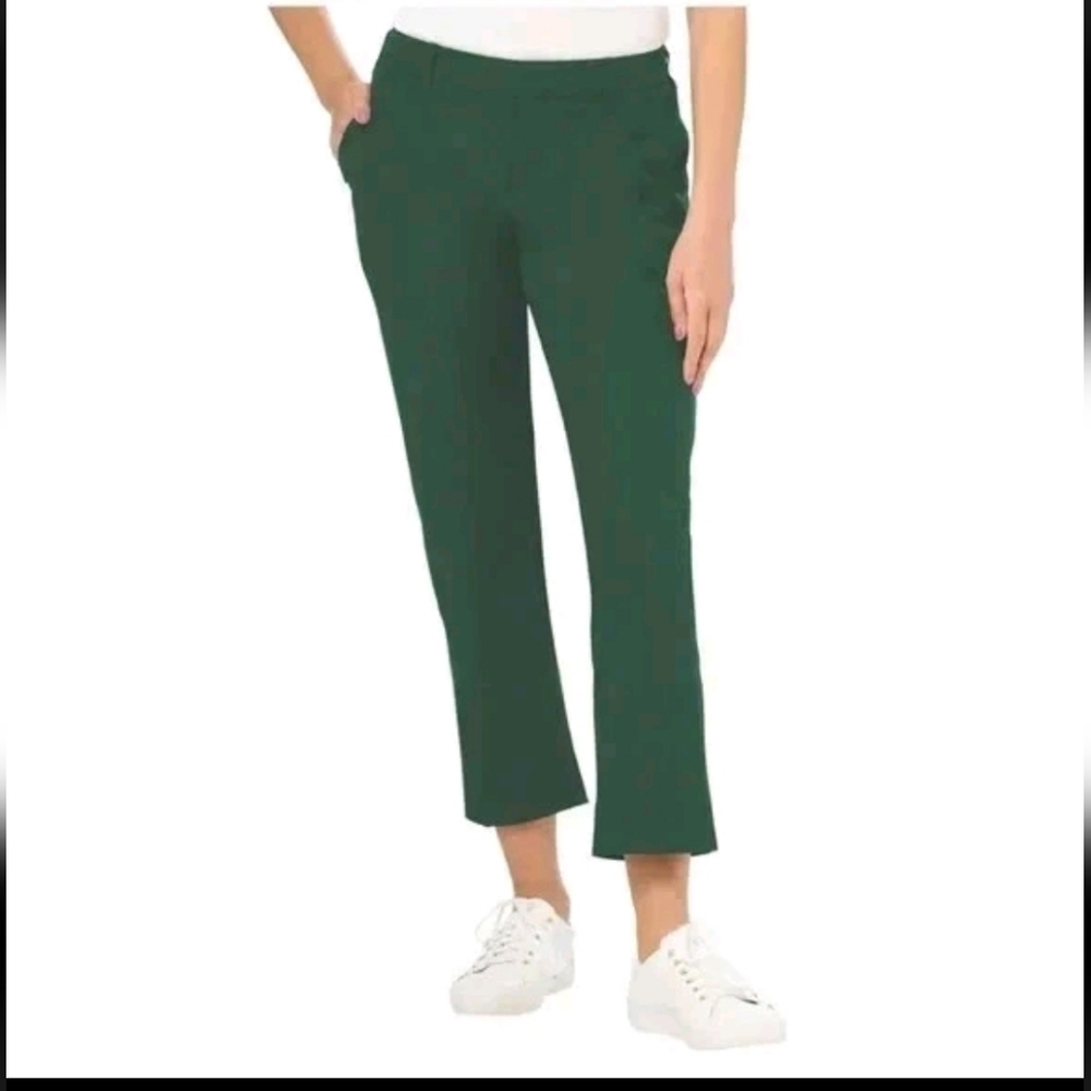 Kirkland Signature Women Ankle Travel Pants Green 8